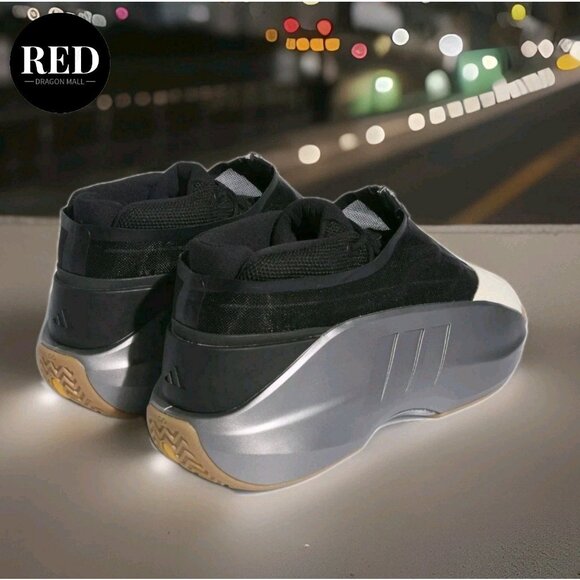 Adidas Crazy IIInfinity Basketball Sneakers Black Silver Gum IE7687 - Men\'s Sz 8 main image 6